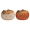 Ceramic Classic Harvest Pumpkin Plate Set of 2 Fall Decorations